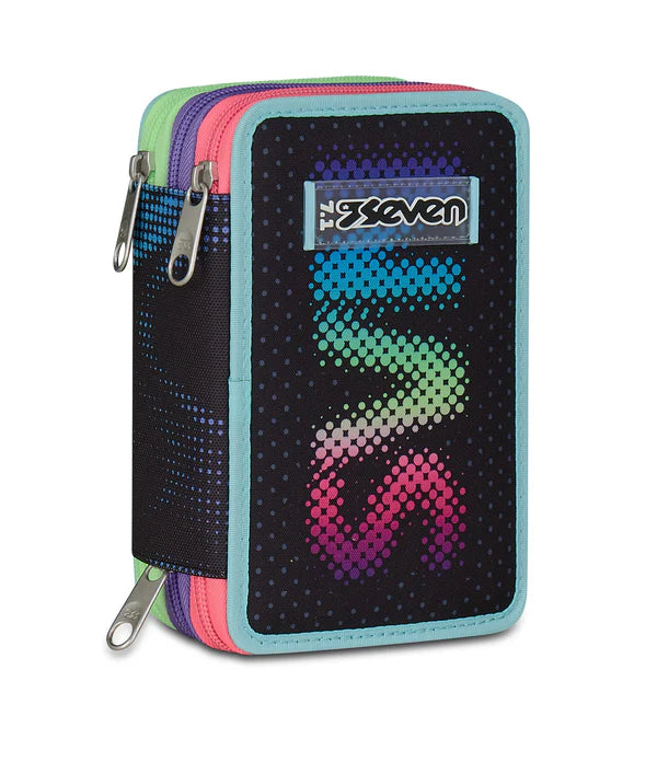 SEVEN astuccio 3 zip OPTICAL SHADE GIRL