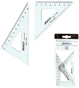 Coppia squadre 45°/15 cm + 60°/15 cm Architetto