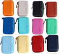 TINTA UNITA astuccio ONE TIME  1 zip accessoriato a tre piani - azzurro-arancione-fucsia