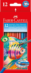 Faber-Castell  - Set di matite acquerellabili per bambini, 12 pezzi