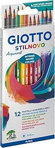 Giotto Stilnovo acquarell - 12 pastelli acquerellabili-