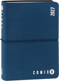 COMIX U YOURSELF - Agenda Giornaliera Mini 2026-2027, Diario 16 Mesi, con Copertina Morbida 11x15.3 cm BLU