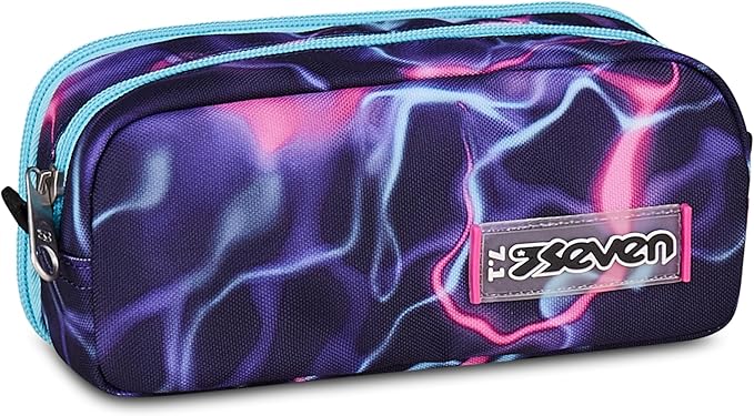 Portapenne Seven ELECTRICVIBE GIRL - Doppio scomparto con organizer