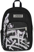 Seven Zaino Scuola Dual Detach PLUMPY LINE BOY, Nero, 32 L, Doppio Scomparto, Multifunzione, Zaino Staccabile, Tasca con organizer, Scomparto porta pc
