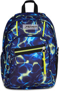 Seven Zaino Scuola Dual Detach ELECTRICVIBE BOY, Blu, 32 L, Doppio Scomparto, Multifunzione, Zaino Staccabile, Tasca con organizer, Scomparto porta pc