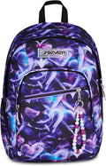 Seven Zaino Scuola Dual Detach LOVEPASS, Viola, 32 L, Doppio Scomparto, Tasche multifunzione, Zaino Staccabile, Tasca con organizer, Scomparto porta pc