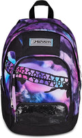 Seven Zaino Scuola Dual PINK FUSION, Doppio Scomparto, Viola, 32 L, Multifunzione, Tasca attrezzata, Tasca laterale porta borraccia, Scomparto porta pc