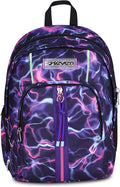 Seven Zaino Scuola Dual Detach ELECTRICVIBE GIRL, Nero, 32 L, Doppio Scomparto, Multifunzione, Zaino Staccabile, Tasca con organizer,Scomparto porta pc