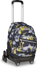 Seven Trolley Scuola Comby 8 Ruote GOLDEN PAINT, Grigio, 31 L, Scomponibile, Uso Zaino, Tasche multiuso, Tasca porta pc, Struttura pieghevole, Barra telescopica