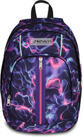 Seven Zaino Scuola Dual ELECTRICVIBE GIRL, Doppio Scomparto, Grigio, 32 L, Multiuso, Tasca attrezzata, Tasca laterale porta borraccia, Scomparto porta pc