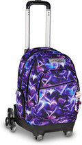 Seven Trolley Scuola Comby 8 Ruote LOVEPASS, Viola, 31 L, Scomponibile, Uso Zaino, Tasche multiuso, Tasca porta pc, Struttura pieghevole, Barra telescopica