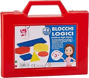 Blocchi logici 48 pz gioco educativo 3+ anni CWR