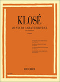 KLOSE' 20 studi caratteristici per clarinetto  (Giampieri)