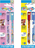 Mitama Set Due Penne Cancellabili Spinny Pen, Punta 0,7
