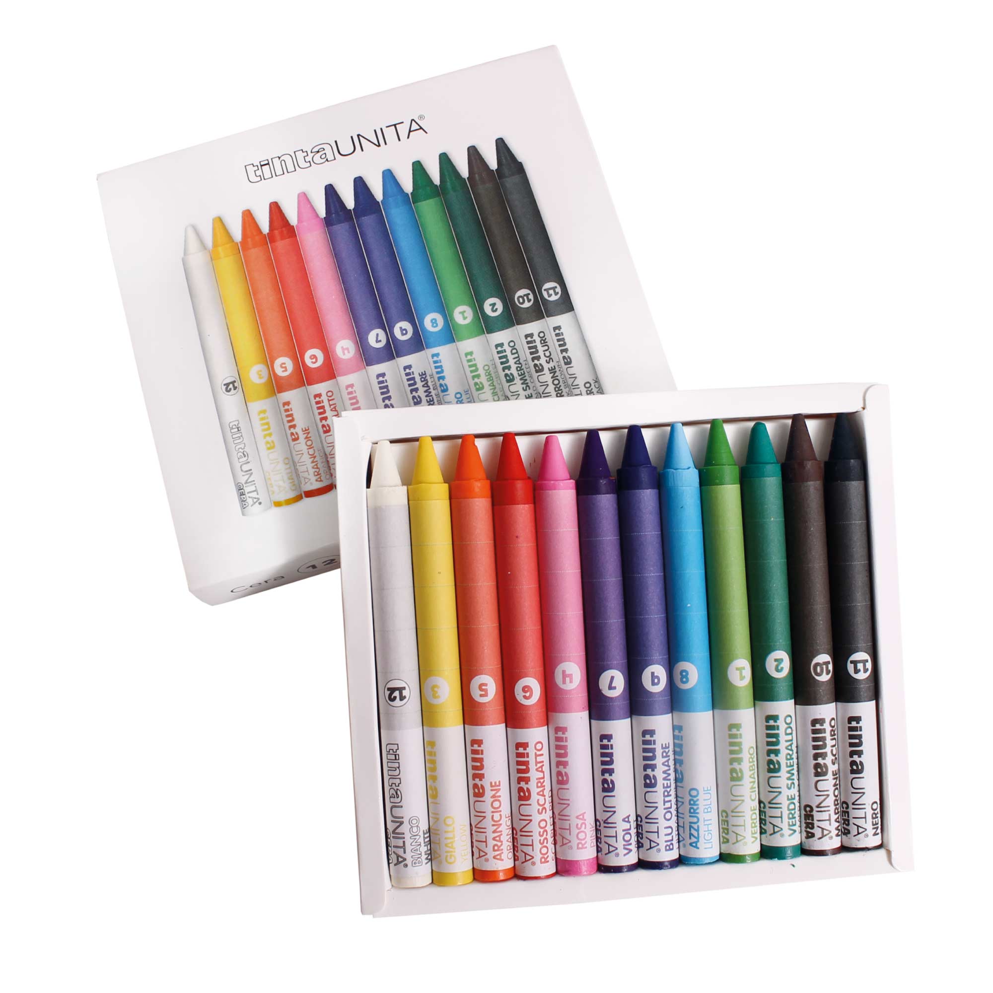 Tinta Unita pastelli a cera astuccio da 12 colori