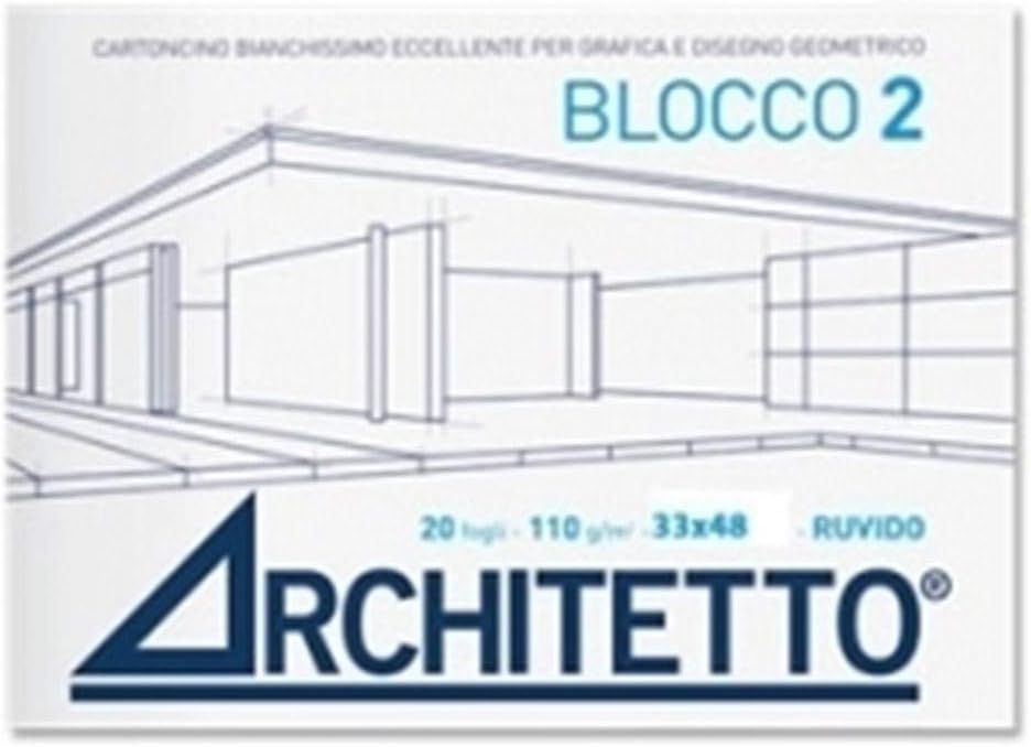 POOL OVER Album Disegno Architetto 2 - Blocco 20FG Ruvido 24X33