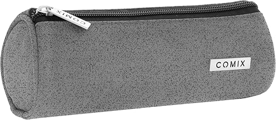 COMIX - Astuccio Scuola, Mini Tombolino Leggero e Compatto blu-nero-viola-grigio