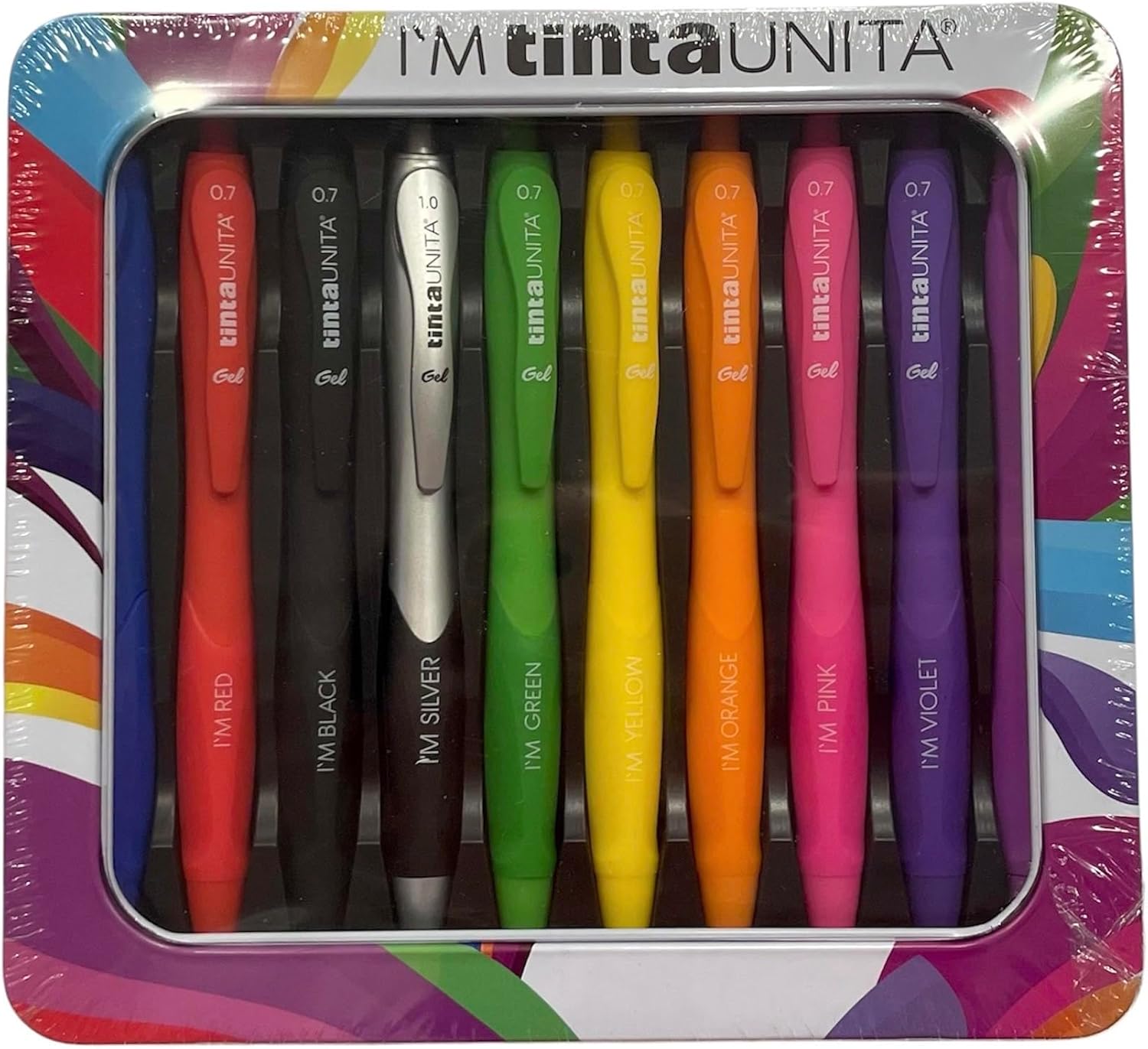 Tinta Unita 10 Penne a scatto Gel colorate