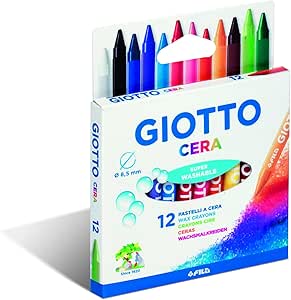 Giotto cera 12 pastelli 8,5 mm