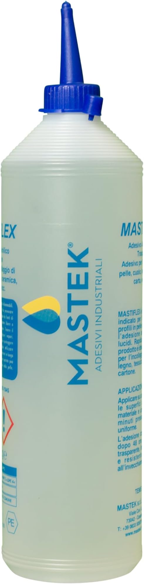 Adesivo Acetovinilico trasparente, Mastiflex 200 gr. incollaggio pelle cuoio legno ceramica carta vetro ecc