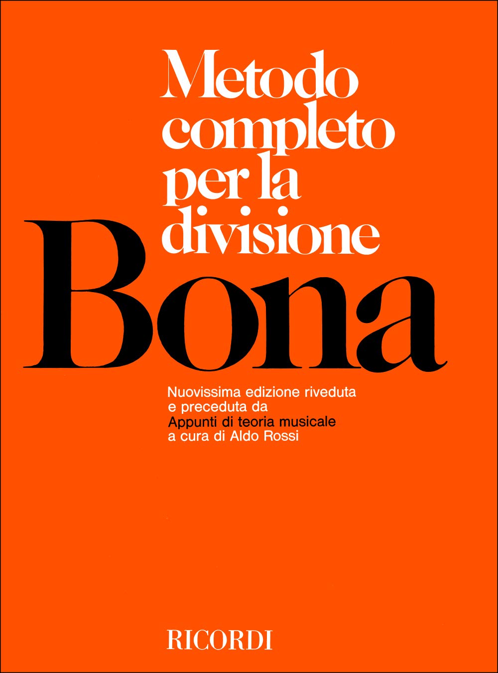 Bona - Metodo Completo Per La Divisione Copertina flessibile – Importazione, 1 luglio 1977