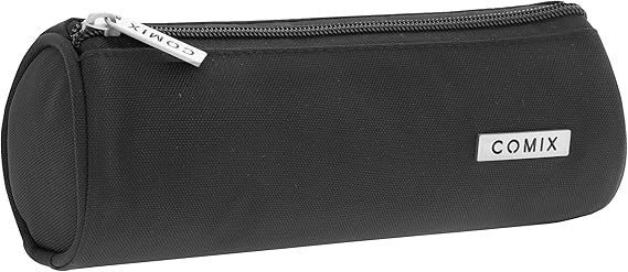 COMIX - Astuccio Scuola, Mini Tombolino Leggero e Compatto blu-nero-viola-grigio
