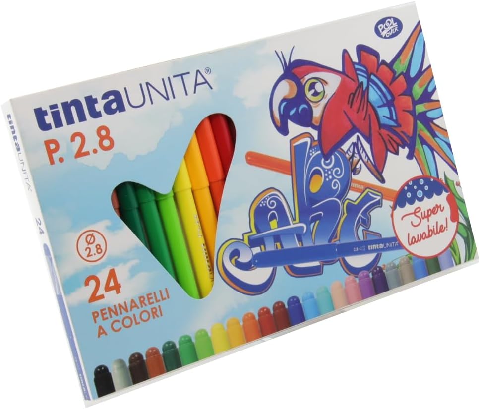 Pennarelli Tinta Unita P. 2.8 – Set da 24colori