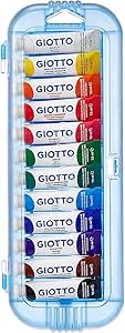 Giotto Tempera Extra Fine, Astuccio Da 12 Tempere In Tubetto, Multicolore, 7.5 Ml (Confezione Da 12)