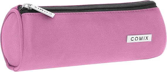 COMIX - Astuccio Scuola, Mini Tombolino Leggero e Compatto blu-nero-viola-grigio